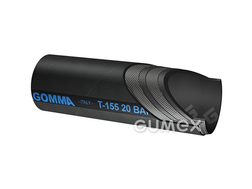 Tlaková hadice na vzduch T155 AA, 25/35mm, 20bar, SBR-NBR/SBR, -30°C/+80°C, černá